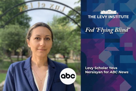 Yeva Nersisyan, Scholar at Levy Institute, with text that reads 